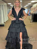 Ruffled Taffeta Ball Gown Prom Dress Layered Prom Dress ARD3026-SheerGirl