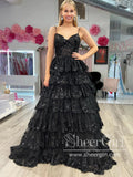 Sparkly Layered Tulle Prom Gown Floor Length Prom Dress Ball Gown Party Dress ARD3075-SheerGirl