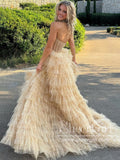 Strapless Quinceanera Dress Sparkly Tulle Ball Gown Layered Party Dress Sweetheart Neck Prom Dress ARD3058-SheerGirl