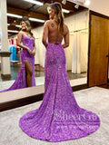 Velvet Sequins Sparkly Prom Gown Sweetheart Neck Long Prom Dress Party Dress ARD3083-SheerGirl