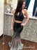2 Piece Long Black Mermaid Prom Dresses Halter Ombre Sequins Sexy Formal Dress APD3381-SheerGirl