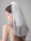 2 Tier Blusher Veil Shoulder Length Wedding Veils with Crystals ACC1080