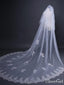 2 Tier Cathedral Lace Applique Wedding Veils ACC1074