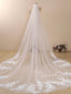 3D Flower Lace with Rhinestones Cathedral Veil Bridal Veil Wedding Veil ACC1187