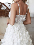3D Flowers Fairy Short Prom Dress V Neck Homecoming Dress ARD2777-SheerGirl