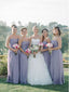 A Line Chiffon Strapless Bridesmaid Dresses Maxi Mother of the Bride Dresses PB10107