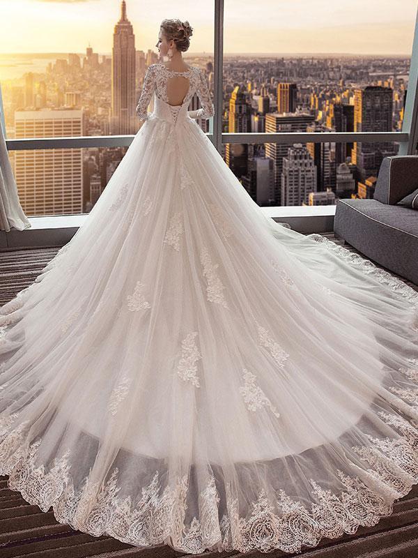 elegant wedding dresses with long trains All That Matters Dress, Women's Grey Dresses – CityLux Boutique