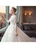 A-line Cathedral Train Royal Lace Wedding Dresses with 3/4 Sleeves SWD0044-SheerGirl