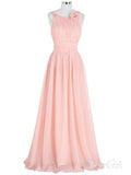 A-line Halter Long Chiffon Bridesmaid Dresses for Wedding Party APD3003-SheerGirl