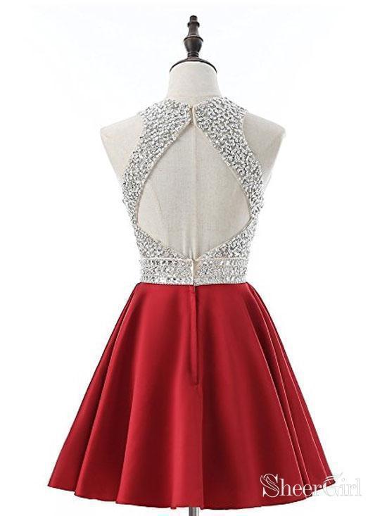 red and silver dress Modest Long Mermaid Party with Sparkly Sequin %0D%0AYKK%20zipper%20(known%20as%20the%20most%20durable%20and%20reliable%20zippers%20manufactured%20today) Short handmade sequin dress in