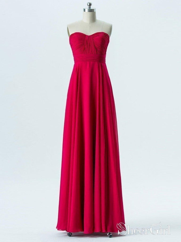 red sweetheart neckline bridesmaid dress Burgundy Jersey Sweetheart Neck A-line Split Bridesmaid Prom Dress, Floor Length With A Court Train