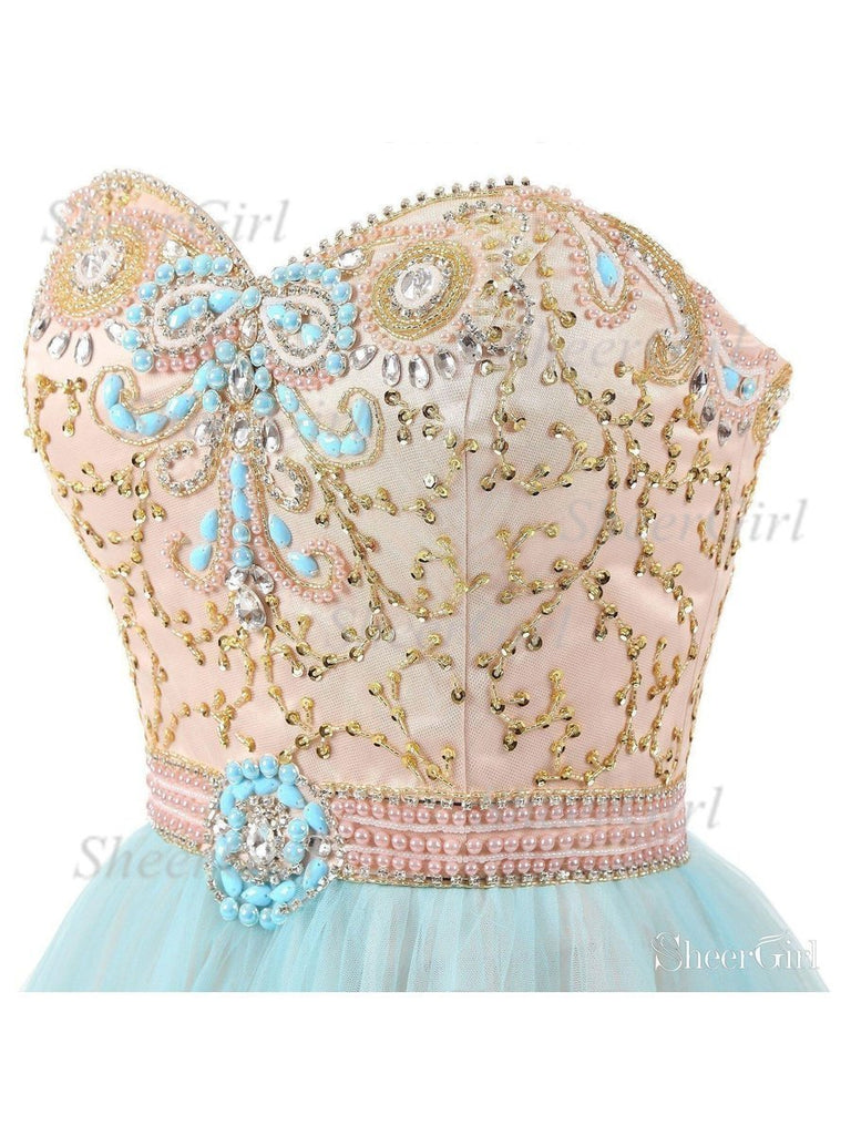 A-line Sweetheart Neck Shiny Beaded Short Homecoming Dresses APD2756 A-line Sweetheart Neck Shiny Beaded Short Homecoming Dresses APD2756