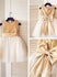 Ankle Length Golden Sequin Cute Flower Girl Dresses with Bow-knot on the Back ARD1220-SheerGirl