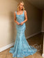 Appliqued Mermaid Prom Dresses Backless Pageant Formal Dress ARD2614