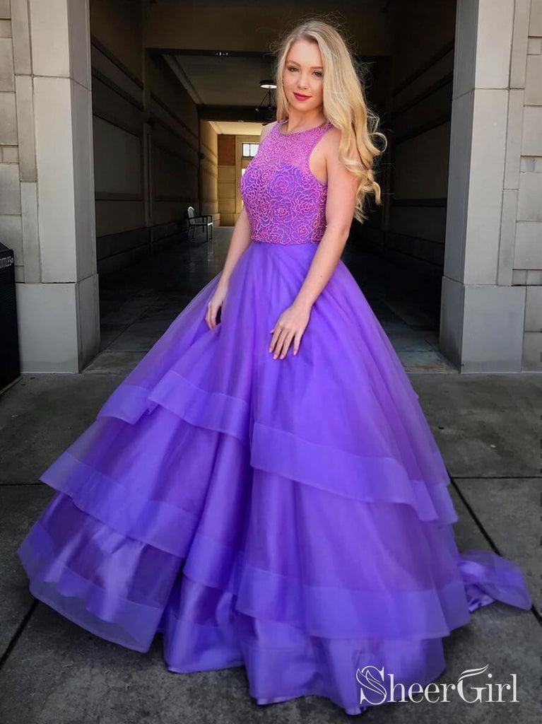 Beaded Bodice Lavender Ball Gown Prom Dresses Long Quinceanera Dress ARD1950 Beaded Bodice Lavender Ball Gown Prom Dresses Long Quinceanera Dress ARD1950