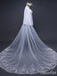 Beaded Lace Cathedral Wedding Veils with Blusher ACC1078