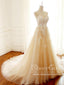 Beaded Lace Wedding Gown A-line Sweetheart Neck Wedding Dresses AWD1900