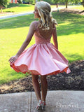 Beaded Pink Short Prom Dresses Cheap Plus Size Cute Homecoming Dresses ARD1133-SheerGirl