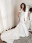 Beadings Sexy Lace Wedding Dress with Alluring Applique Sleeves and Court Train AWD1732