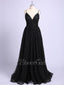 Black A Line Shiny Long Prom Dresses Sparkle Military Ball Gown Prom Dress ARD2106