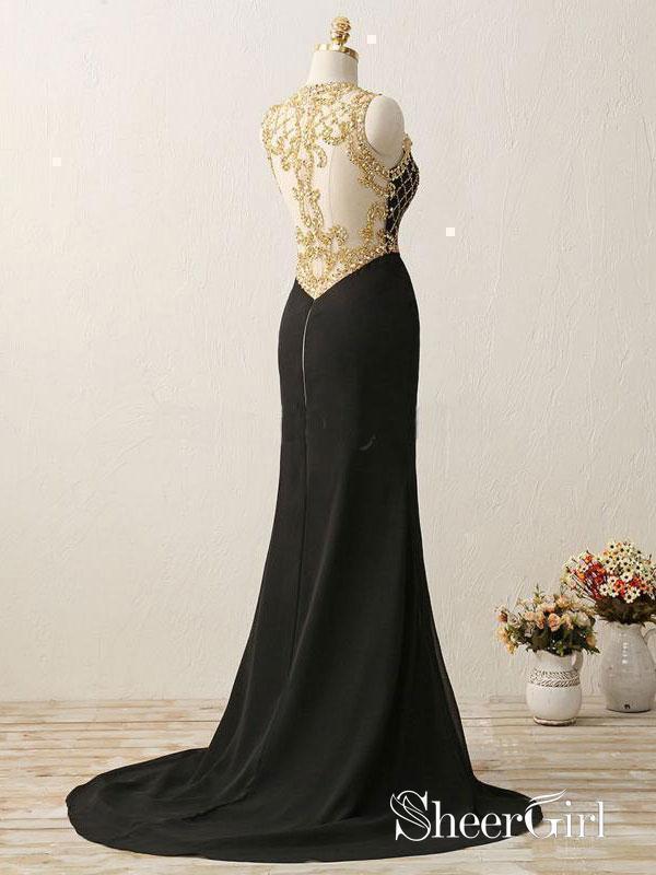 Floral Macy's Black And Gold Dress Black Girl Prom Dresses Gold Crystals Appliques Black Prom Dresses Che Classygown Floral Macy's Black And Gold Dress Black Girl Prom Dresses Gold Crystals Appliques Black Prom Dresses Che Classygown