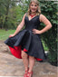 Black High Low Prom Dresses Simple Plus Size Homecoming Dress ARD1466
