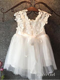 Blush Pink Cute Lace Toddler Flower Girl Dresses for Kids ARD1314-SheerGirl