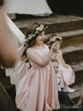 Blush Pink Simple Flower Girl Dresses for Rustic Country Wedding ARD2103-SheerGirl