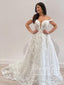 Cap Sleeves Sweetheart Neck Ball Gown Vintage Lace Wedding Dress AWD1865
