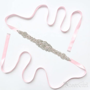 Cheap Crystal Sashes with Ribbon Bridal Accessories ACC1166-SheerGirl