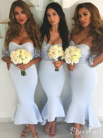Cheap Off the Shoulder Mermaid Bridesmaid Desses ARD1916-SheerGirl