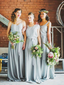 Cheap Plus Size Mismatched Bridesmaid Dresses Long Bridsmaid Dresses with Sash ARD1156