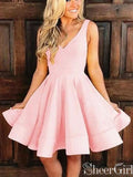 Cheap Yellow Homecoming Dress Knee Length Simple Homecoming Dresses ARD1587-SheerGirl