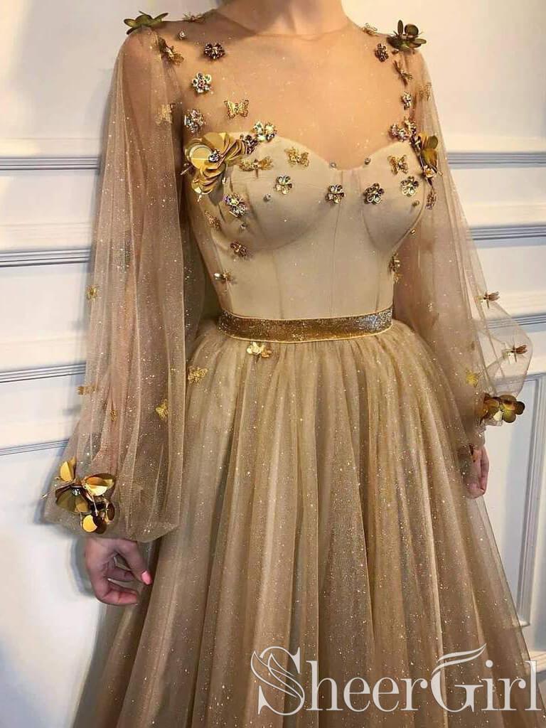 Gold Satin Sheath Bridesmaid Dresses Strapless Split – Lisposa