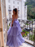 Corset Bodice Ball Gown Tiered Tulle Long Prom Dress in Floor Length ARD2711-SheerGirl