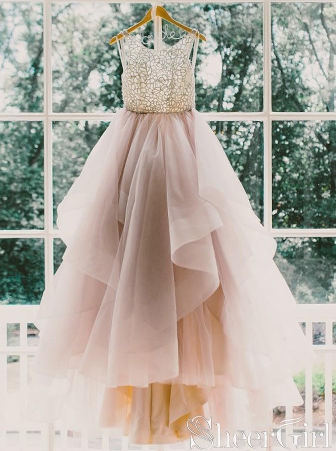 Crossed Back Straps Ball Gown Layered Organza Wedding Dress AWD1601 Crossed Back Straps Ball Gown Layered Organza Wedding Dress AWD1601
