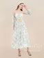 Daisy Embroidery Fairy Prom Dress Tea Length Tulle Homecoming Dress ARD2843