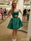 Dark Green Mini Homecoming Dresses Sweetheart Beaded Homecoming Dress ARD1489