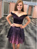 Deep Purple Two Piece Homecoming Dresses Crop Top Ombre Sequin Skirt ARD1467-SheerGirl