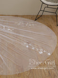 Delicated Flower Lace Cathedral Veil Bridal Veil Wedding Veil ACC1194-SheerGirl