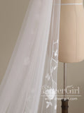 Delicated Flower Lace Cathedral Veil Bridal Veil Wedding Veil ACC1194-SheerGirl