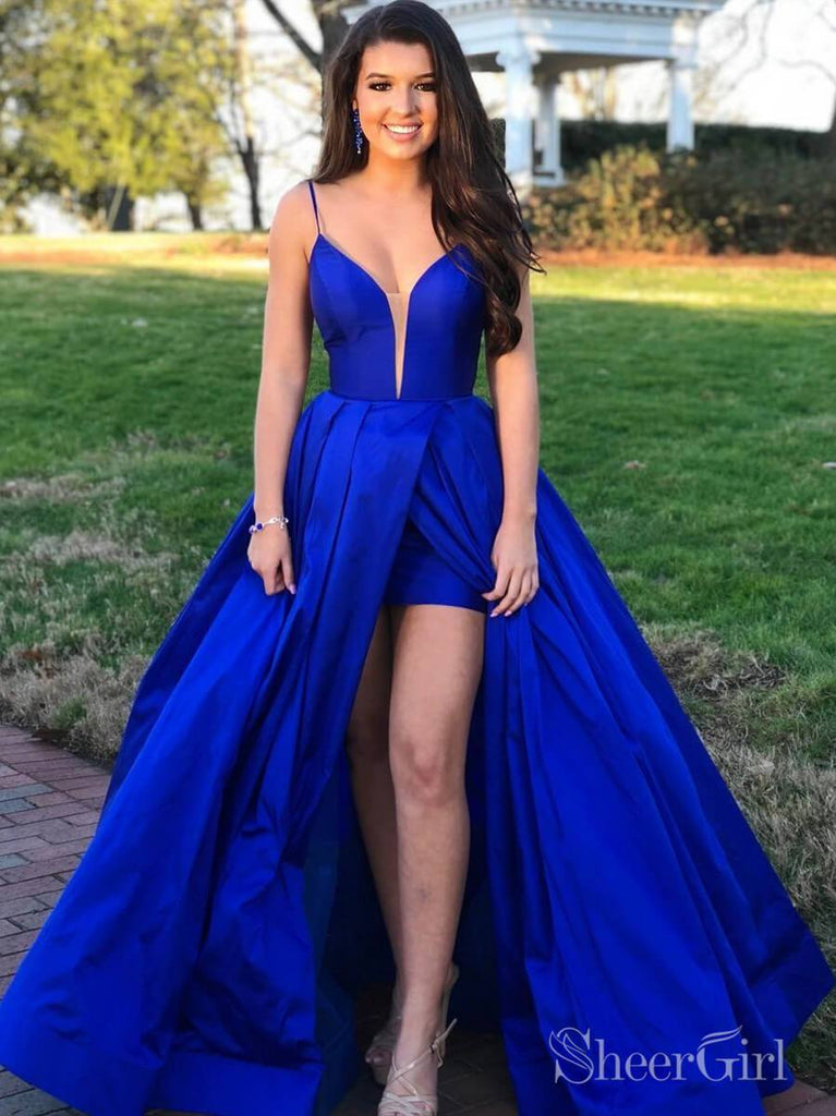 G324, Royal Blue Tube Top Slit Cut Maternity Long Trail Gown, Size (Al –  Style Icon www.dressrent.in