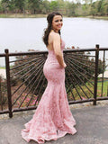Elegant Mermaid Beaded Prom Dresses Deep V-neck Formal Dresses ARD2322-SheerGirl