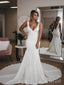 Elegant Mermaid Long Wedding Dresses Chapel Train Bridal Dresses AWD1572