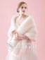 Faux Fur Ivory Wedding Wraps Bridal Winter Shawls WJ0010