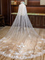 Floral Lace Cathedral Veil Bridal Veil Wedding Veil with Blusher ACC1174