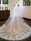 Floral Lace with Sequins Cathedral Veil Bridal Veil Wedding Veil ACC1176