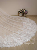 Flower Lace Cathedral Veil Bridal Veil Wedding Veil ACC1188-SheerGirl