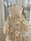 Vestido de fiesta de encaje floral de jardín Vestido formal con corpiño de corsé ARD2768 