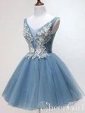 Gorgeous Lace Applique Formal Dress Beaded Homecoming Dresses ARD2370-SheerGirl